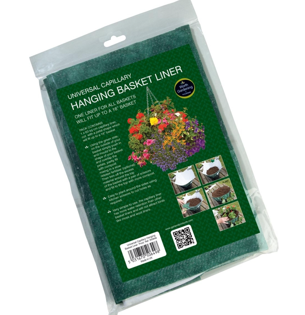 GP Hengekurv kapillær innlegg (Universal Capillary Hanging Basket Liner)