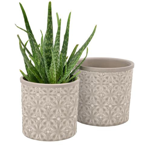 Glasert potte (glazed pot) Porto grey