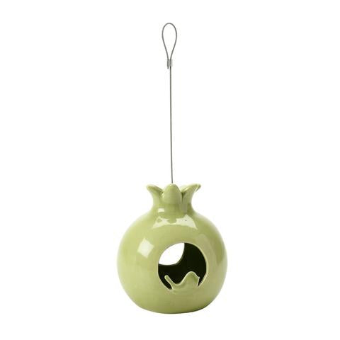 SC Fuglemat holder - glasert granateple (Bird fat ball feeder - ceramic pomegranate)